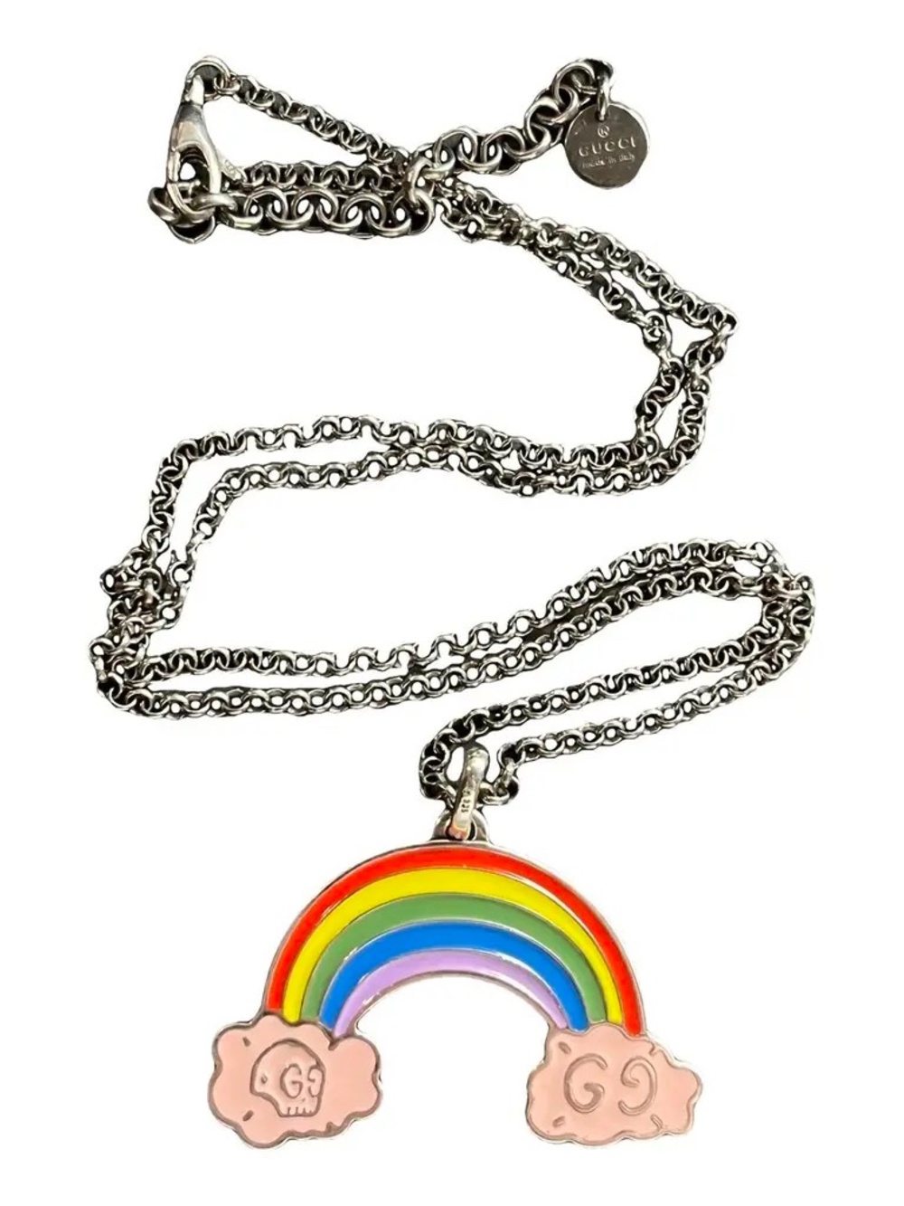 Gucci Rainbow Pendant Chain Silver 925 - Picture 4 of 7